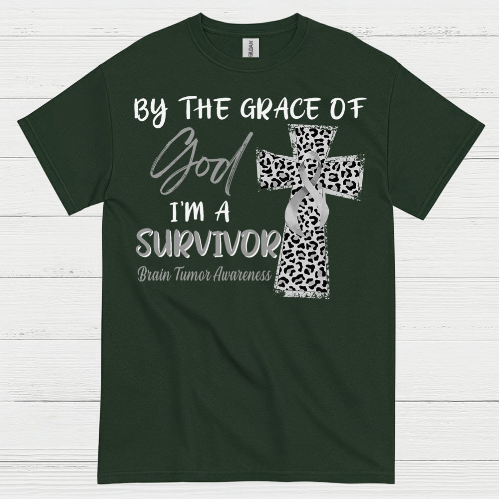 By The Grace Of God Survivor Brain Tumor T Shirt