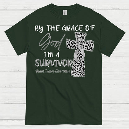 By The Grace Of God Survivor Brain Tumor T Shirt