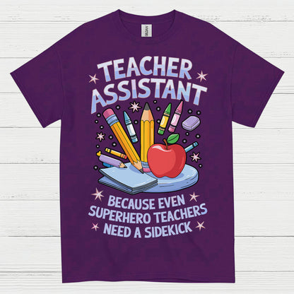 Superhero Teacher Assistant T Shirt