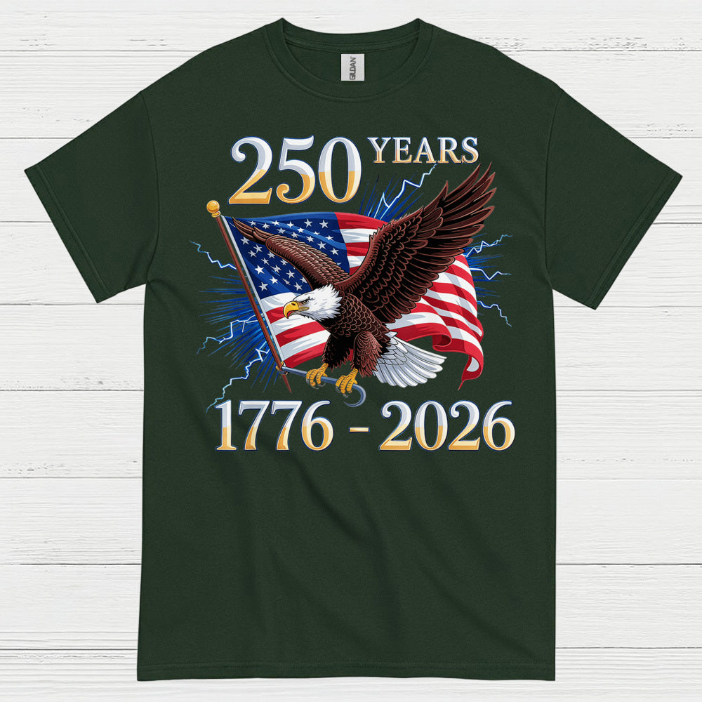 1776–2026 American Independence Eagle Anniversary T Shirt