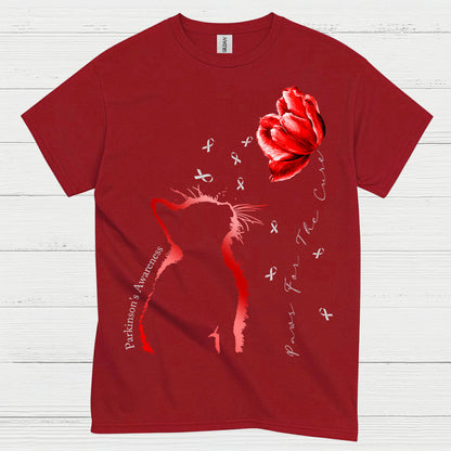 Parkinsons Awareness Cat Care T Shirt