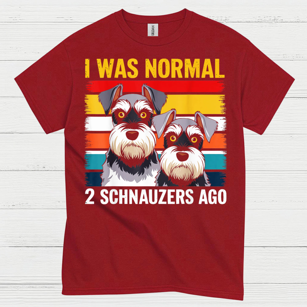 Funny Two Schnauzers Dog Lover T Shirt