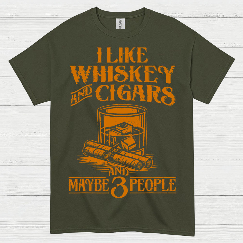 I Like Whiskey And Cigars T Shirt