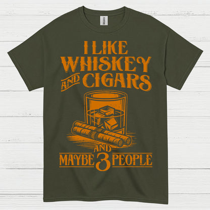 I Like Whiskey And Cigars T Shirt