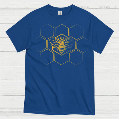 Minimal Honeycomb Bee Lover T Shirt
