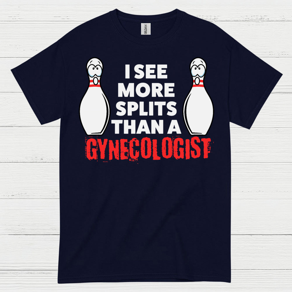 Bowling Splits Humor Funny T Shirt