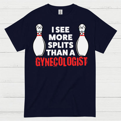 Bowling Splits Humor Funny T Shirt