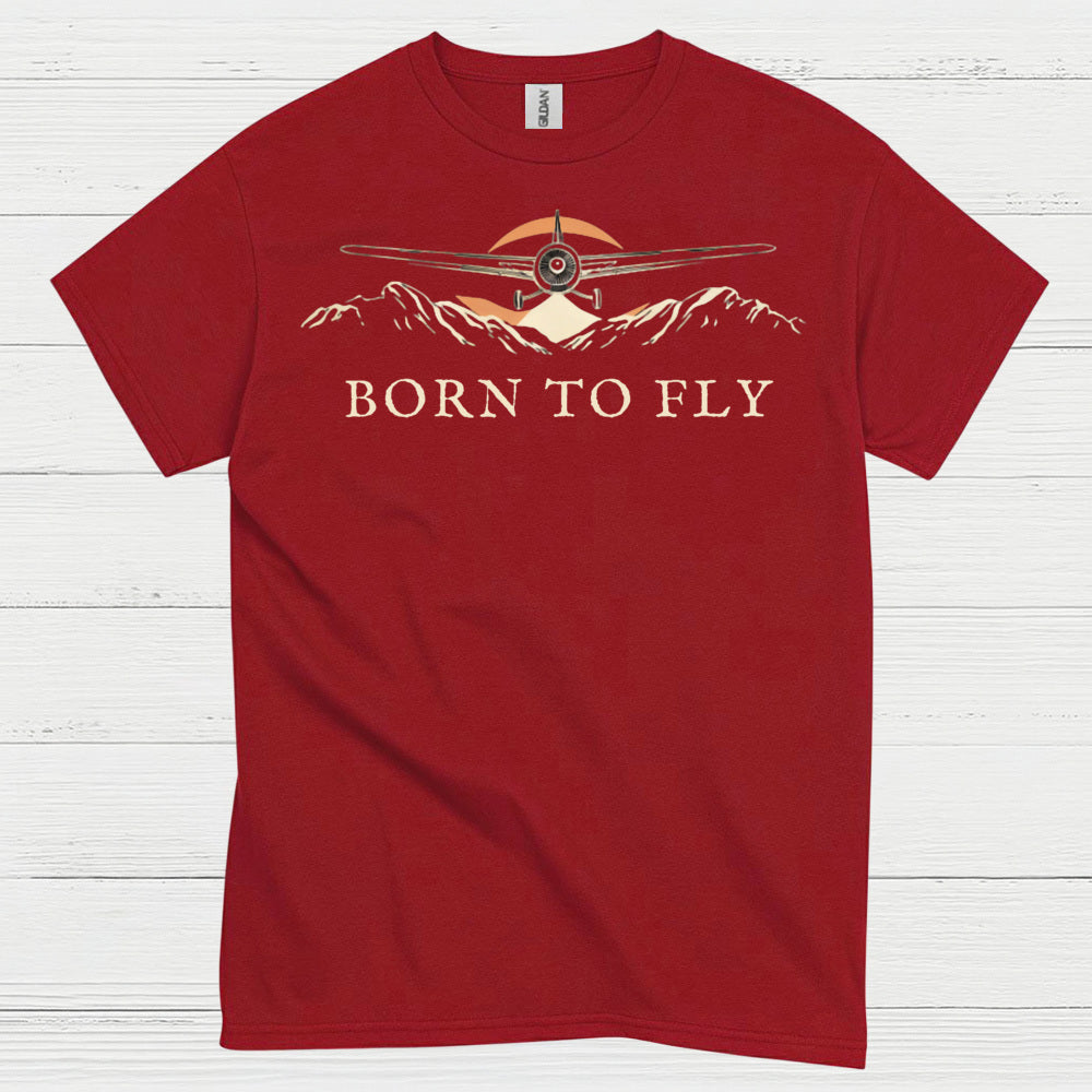 Born To Fly Airplane T Shirt