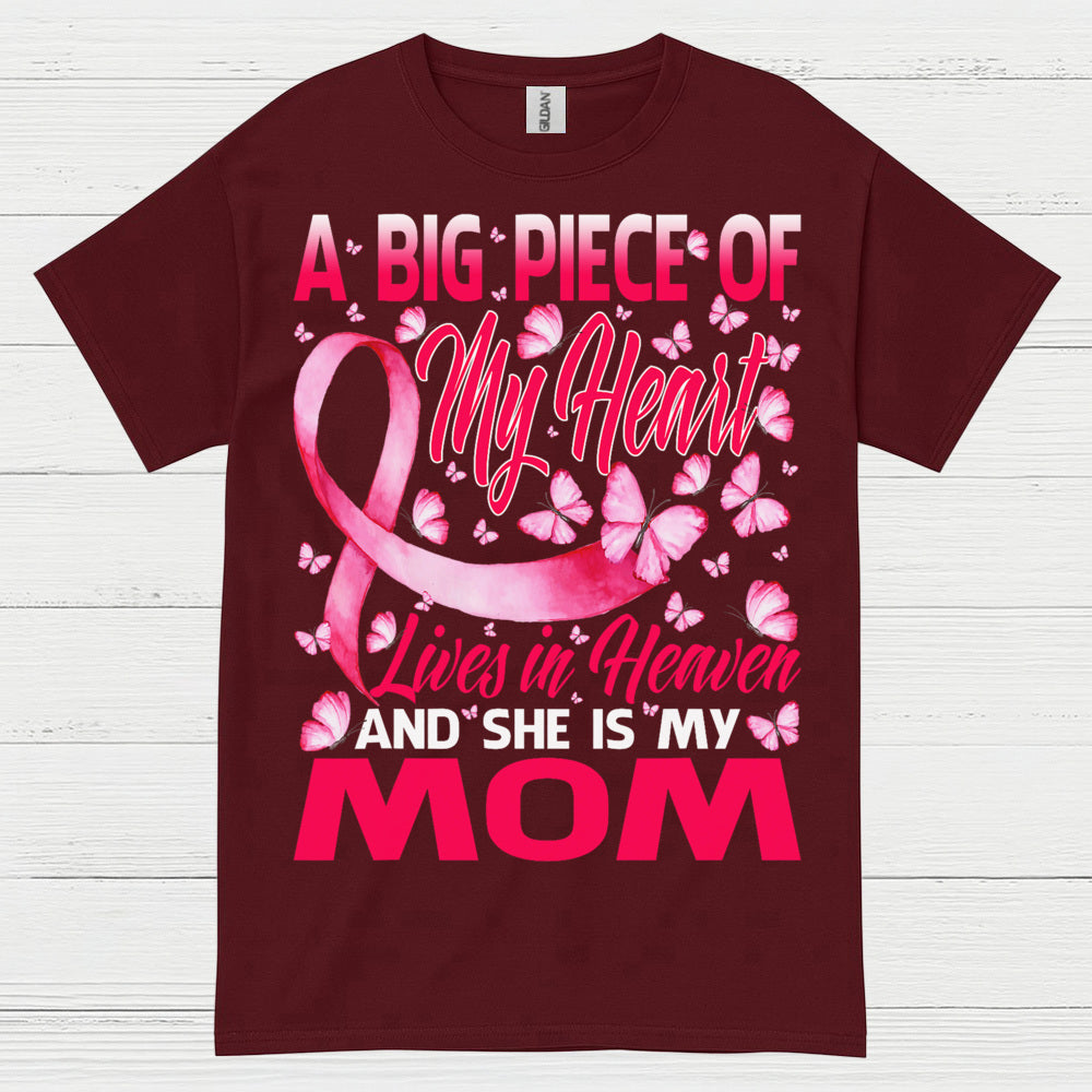 Breast Cancer Mom Memorial Butterfly T Shirt