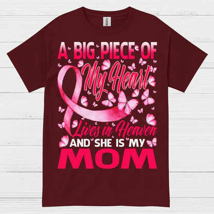 Breast Cancer Mom Memorial Butterfly T Shirt
