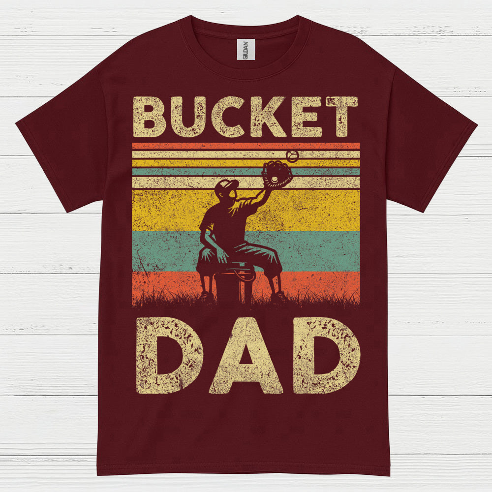 Bucket Dad Softball Catch T Shirt