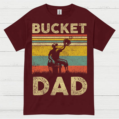 Bucket Dad Softball Catch T Shirt