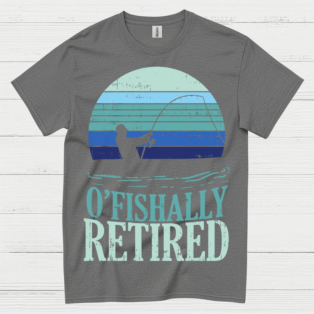 Officially Retired Fishing T Shirt