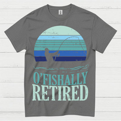 Officially Retired Fishing T Shirt