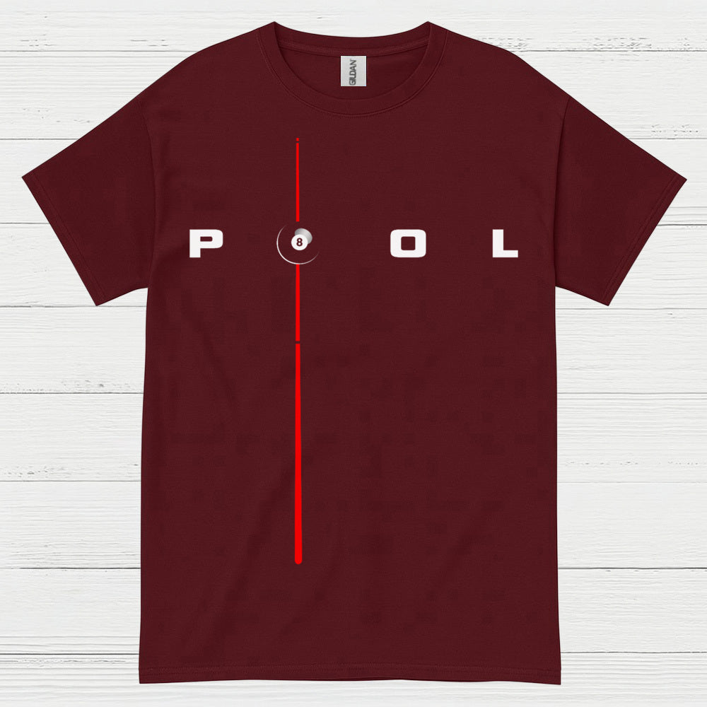 Minimal Pool Line 8 Ball T Shirt