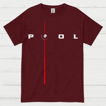 Minimal Pool Line 8 Ball T Shirt