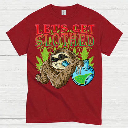 Lets Get Slothed Funny Sloth T Shirt
