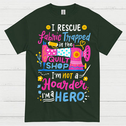 Fabric Rescue Quilting Humor T Shirt
