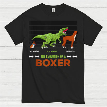 Funny Boxer Evolution Graphic T Shirt