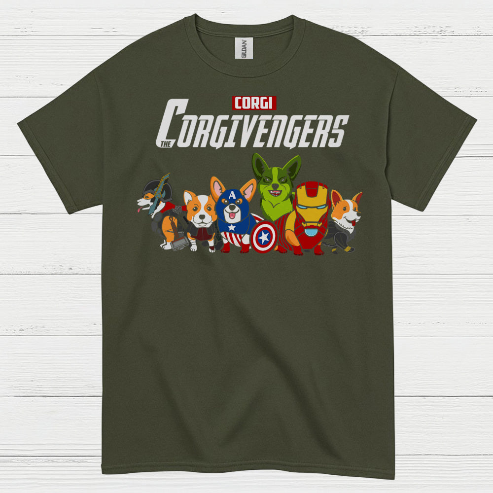 Corgivengers Superhero Corgi T Shirt