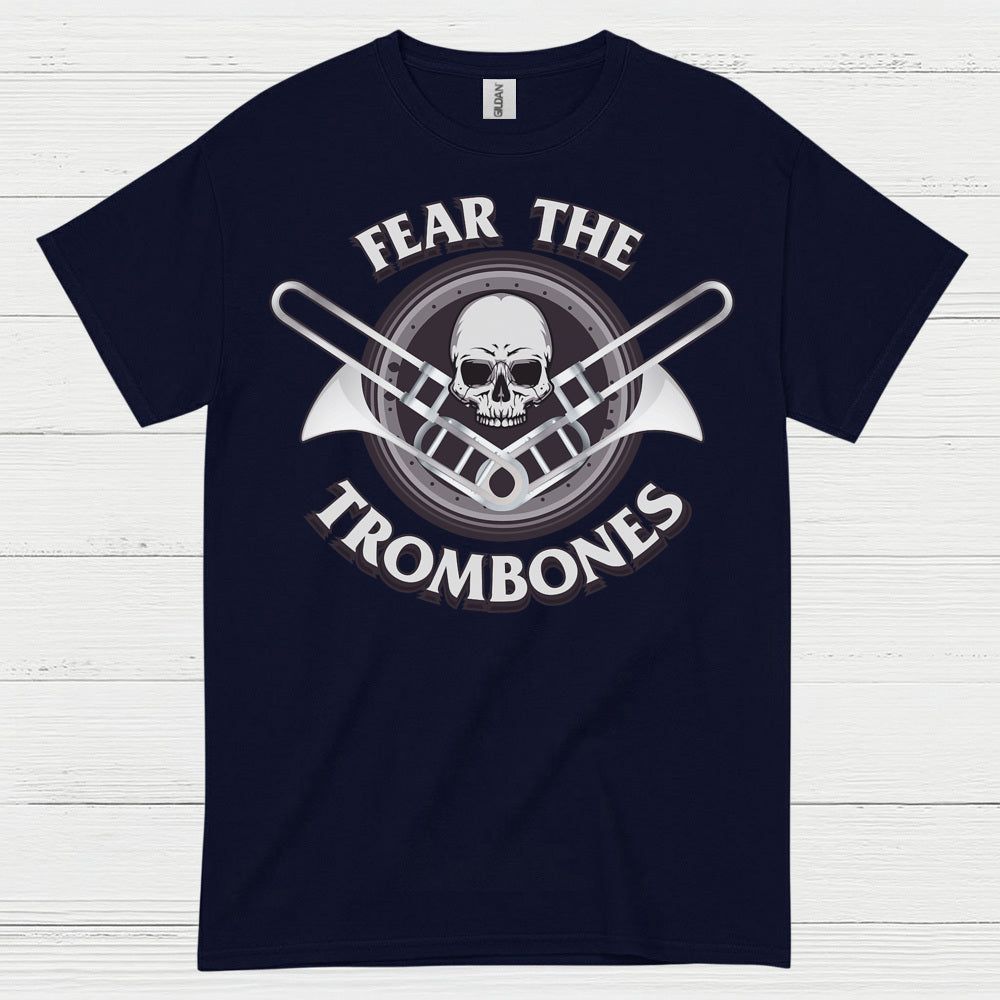 Fear The Trombones Skull T Shirt