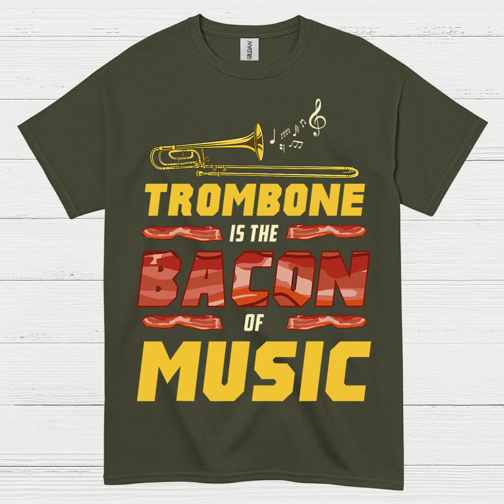Trombone Bacon Music T Shirt