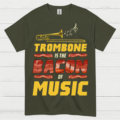 Trombone Bacon Music T Shirt
