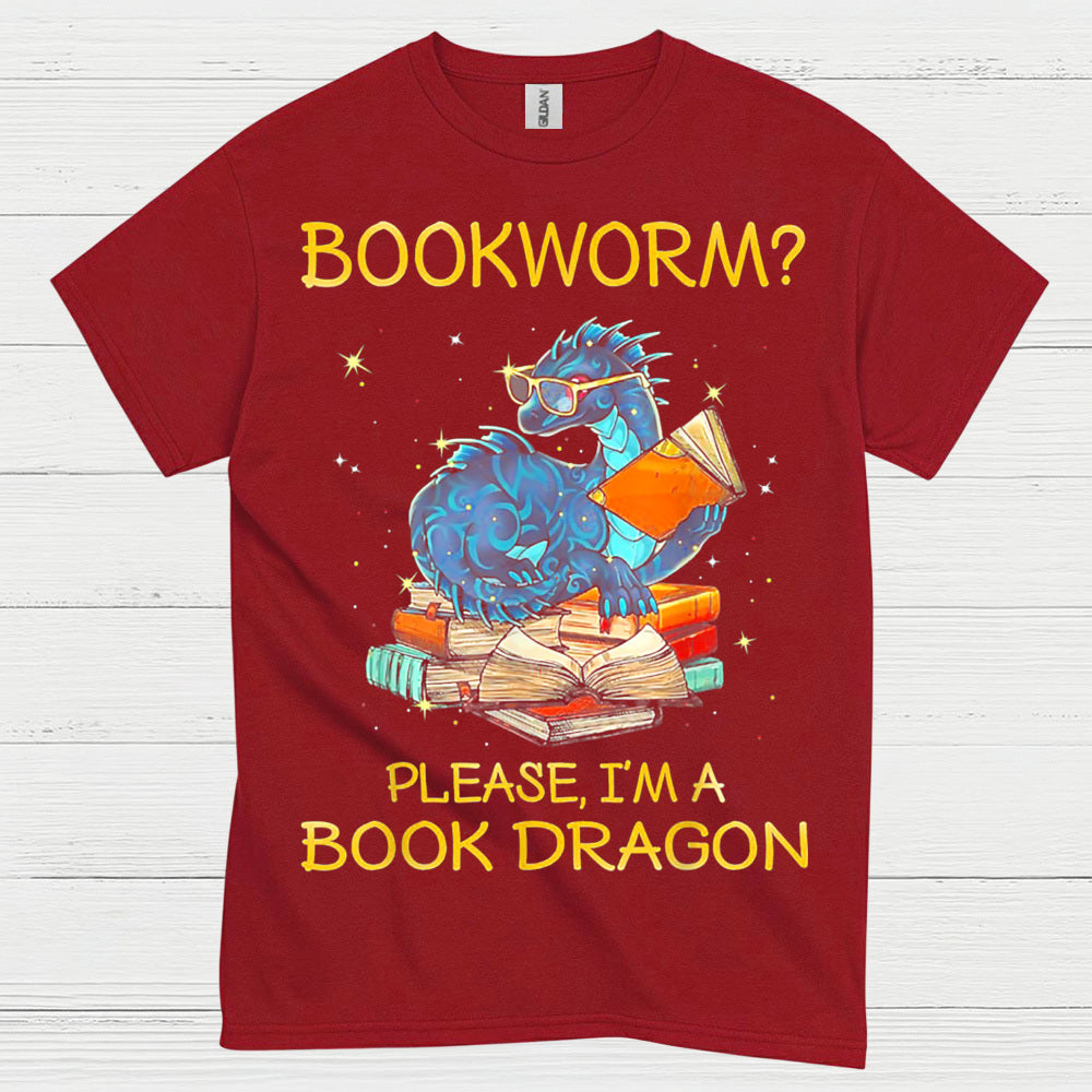 Not a Bookworm Dragon T Shirt