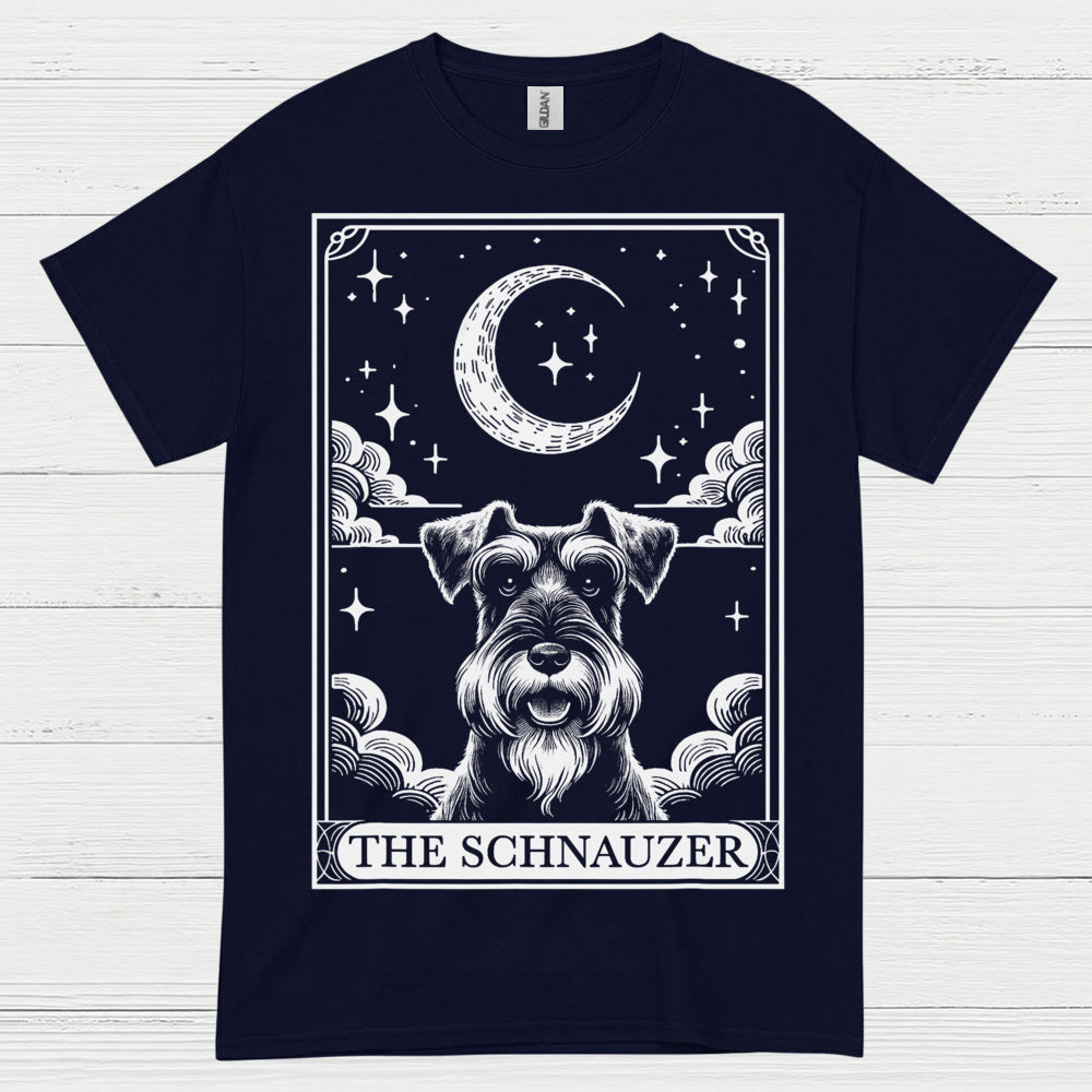 Mystic Schnauzer Moon Art Dog Lover T Shirt