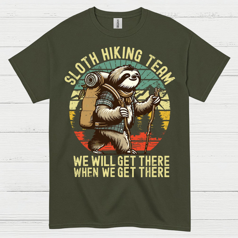 Sloth Hiking Team Adventure Sloth T Shirt