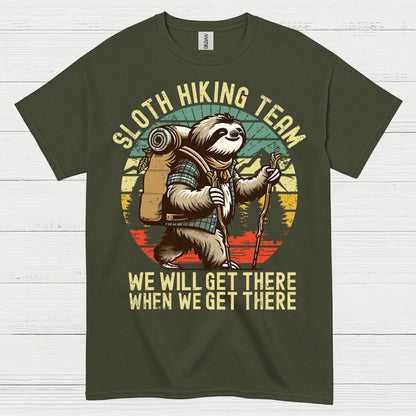 Sloth Hiking Team Adventure Sloth T Shirt