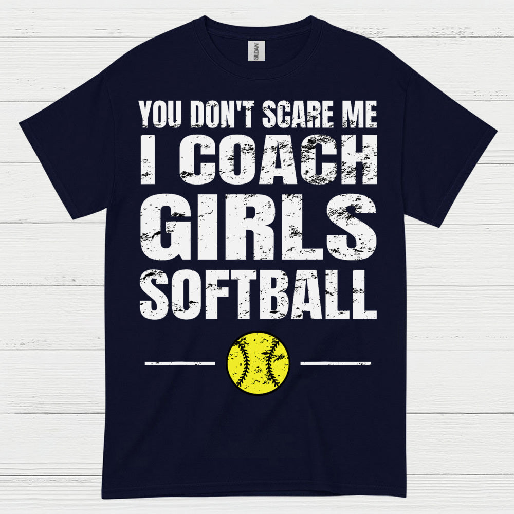 I Coach Girls Softball T Shirt