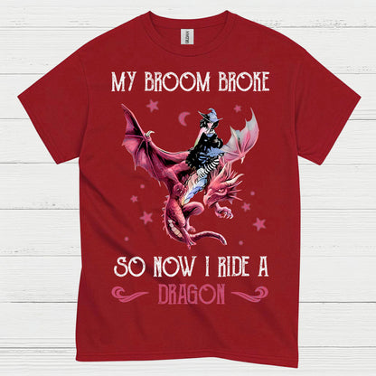 Witch Ride Dragon T Shirt