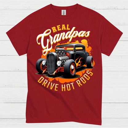 Real Grandpas Drive Hot Rods T Shirt