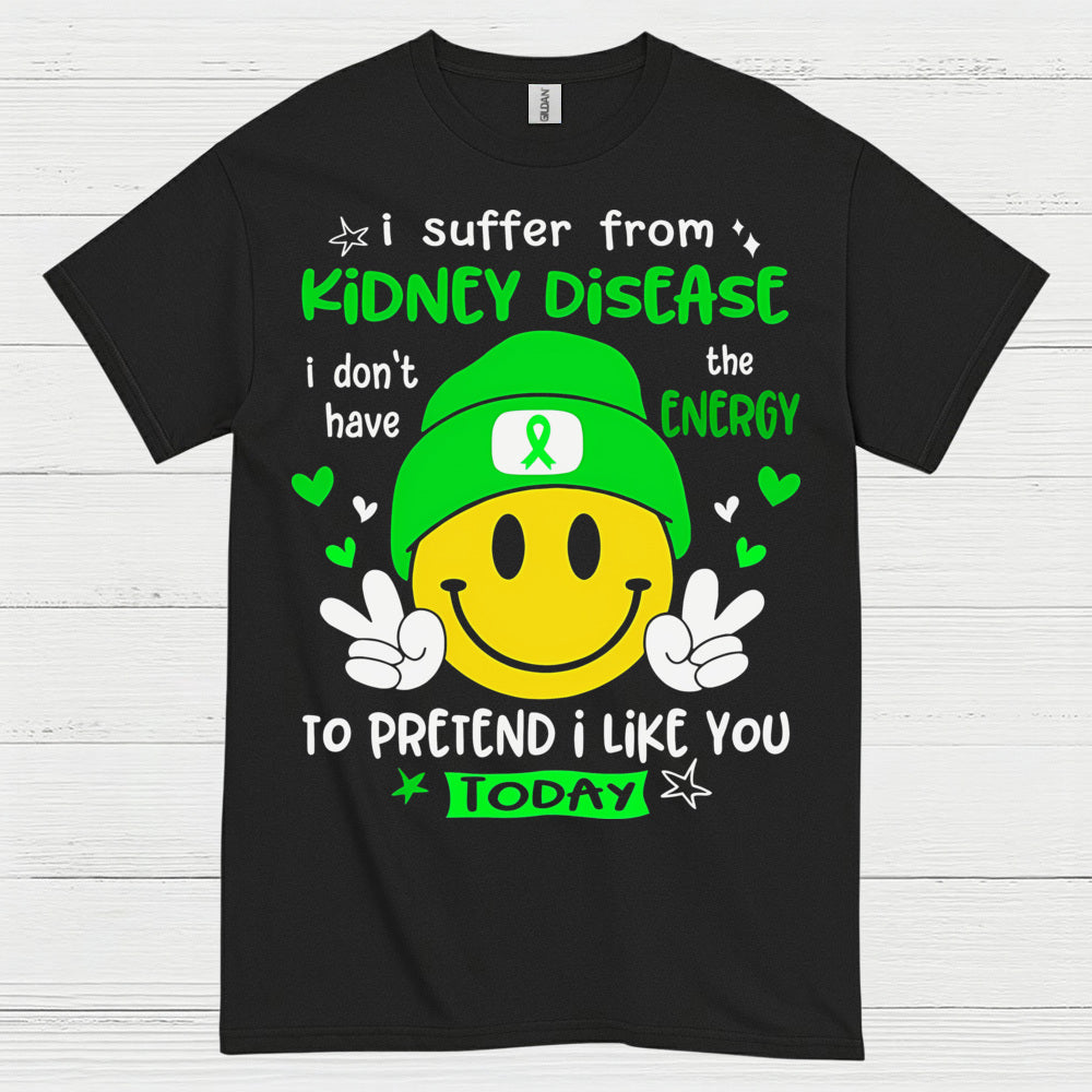 Kidney Disease No Energy Funny Humor T Shirt