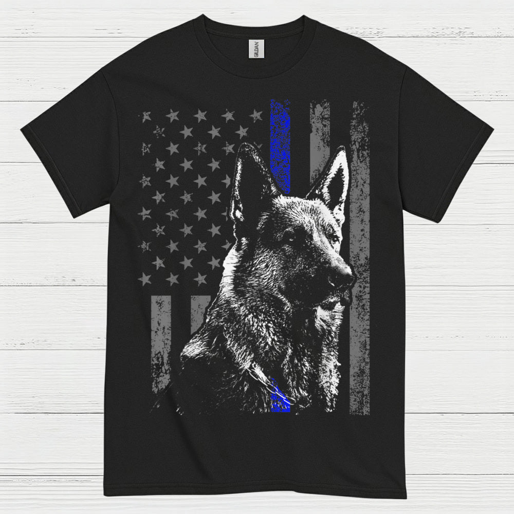 Thin Blue Line Shepherd T Shirt