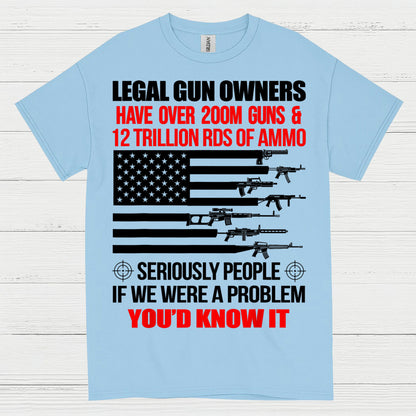 Legal Gun Owners Patriotic Second Amendment T Shirt