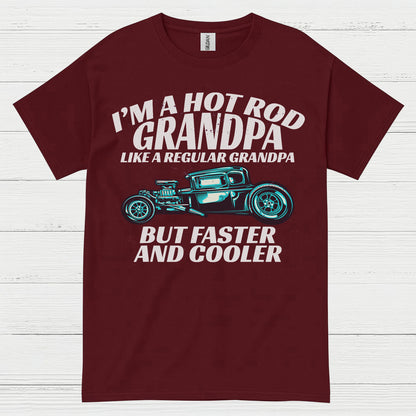 Hot Rod Grandpa Faster And Cooler T Shirt