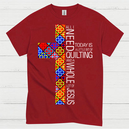 Quilting And Jesus Christian Faith T Shirt