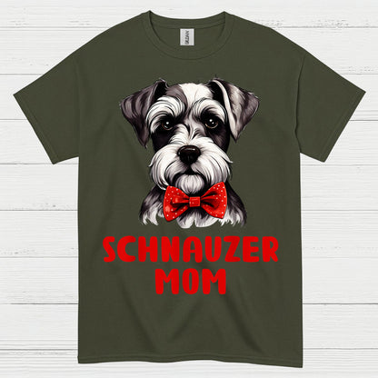 Schnauzer Mom Cute Dog Lover T Shirt
