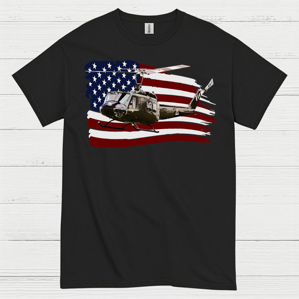 American Helicopter Veteran Patriotic T Shirt