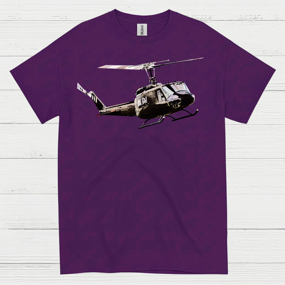 UH-1 Huey Classic Military Helicopter T Shirt