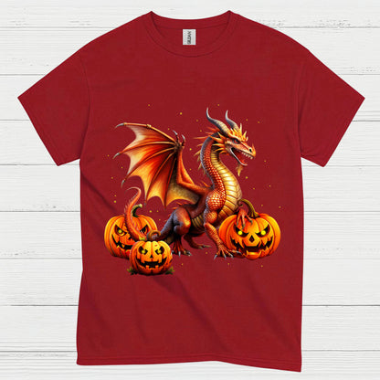 Halloween Dragon Pumpkin T Shirt