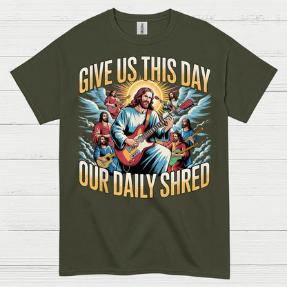 Give Us This Day Jesus Guitar T Shirt
