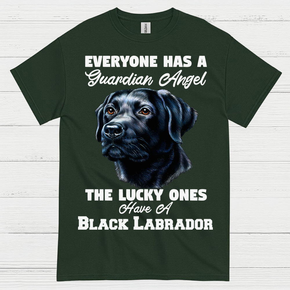 Black Labrador Guardian Angel Quote T Shirt