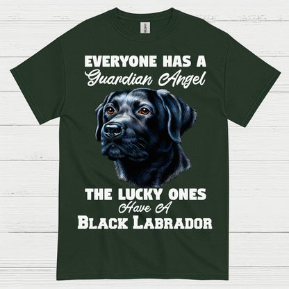 Black Labrador Guardian Angel Quote T Shirt