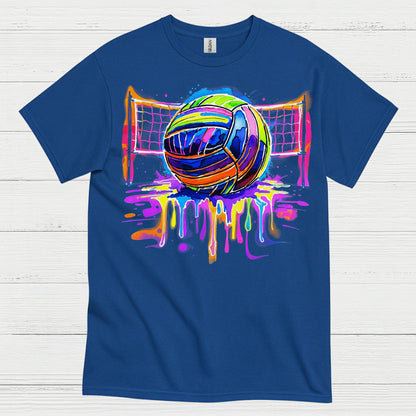 Colorful Volleyball Art T Shirt