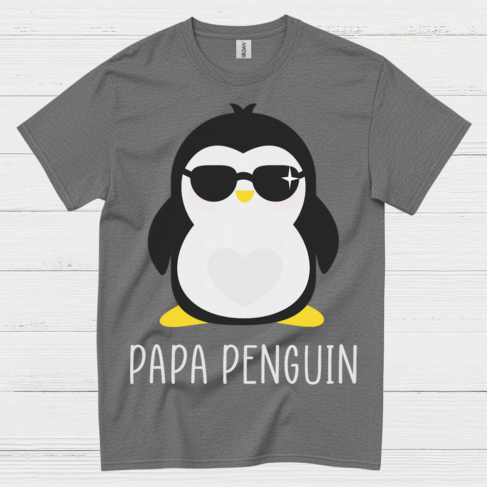 Papa Penguin Cute Family Graphic T Shirt