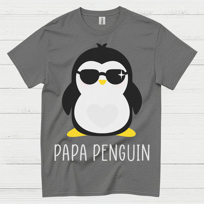 Papa Penguin Cute Family Graphic T Shirt