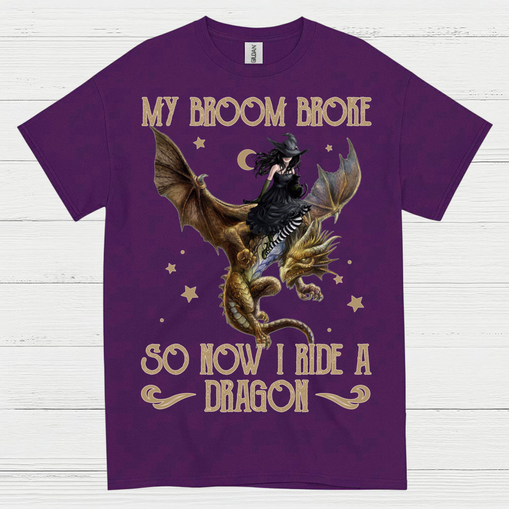 My Broom Broke So Now I Ride A Dragon T Shirt